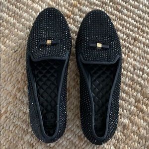 TORY BURCH Chandra Sparkle Studded Smoking Slipper